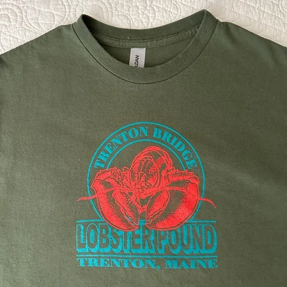 Maine Trenton Bridge Lobster Pound Graphic T-Shirt Tee Medium 🦞 - Picture 4 of 10